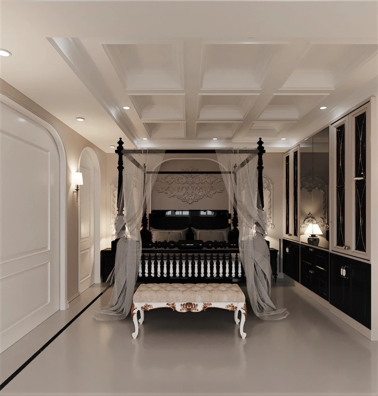 Classical theme villa interior 15