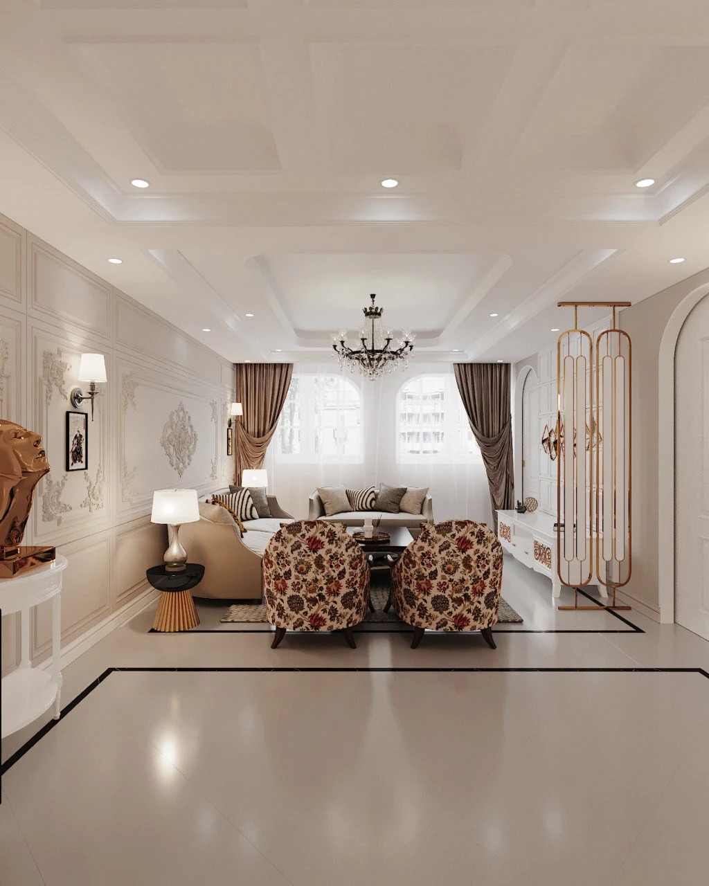Classical theme villa interior 27